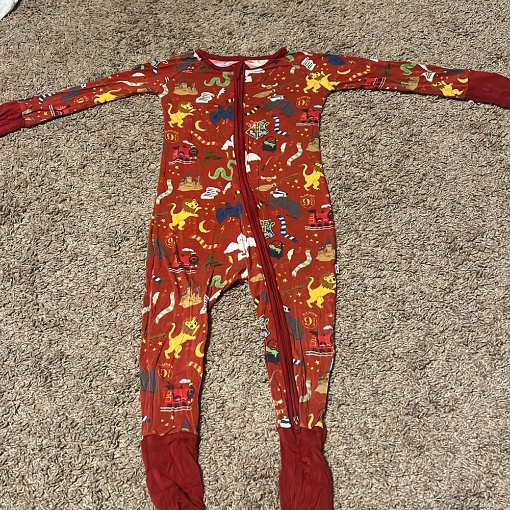 Little Sleepies Harry Potter print 12-18 month zippy
